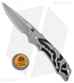 CRKT Lerch Moxie Knife Gray/Black Spring Assisted (3.29" Grey Plain) 1102 -CRKT Store CRKT Merch Moxie Gray Black SA Grey Plain 1102 BHQ 18527 jr bottlecap