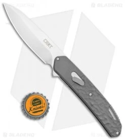 CRKT Onion Bona Fide Liner Lock Knife Gray Aluminum (3.5" Satin) K540GXP -CRKT Store CRKT Onion Bone Fide LL Gray Aluminum Satin K540GXP BHQ 119385 jr bottlecap