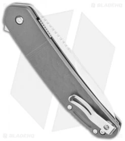 CRKT Onion Bona Fide Liner Lock Knife Gray Aluminum (3.5" Satin) K540GXP -CRKT Store CRKT Onion Bone Fide LL Gray Aluminum Satin K540GXP BHQ 119385 jr side