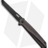CRKT Onion Helical Liner Lock Knife Black Aluminum (3.52" Black D2) K500GKP
