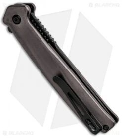 CRKT Onion Helical Liner Lock Knife Black Aluminum (3.52" Black D2) K500GKP -CRKT Store CRKT Onion Helical LL Tanto Aluminum Black K500GKP BHQ 92301 jr side