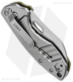 CRKT Pilar Frame Lock Knife OD Green G-10 (2.4" Satin D2) 5311D2D -CRKT Store CRKT Pilar FL OD Green G 10 Satin 5311D2D BHQ 93244 jr side