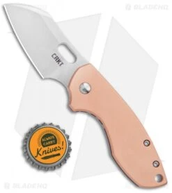 CRKT Pilar Frame Lock Knife Stainless Steel/Copper (2.4" Satin) 5311CU -CRKT Store CRKT Pilar FL SS Copper Satin 5311CU BHQ 103633 jr bottlecap
