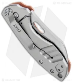 CRKT Pilar Frame Lock Knife Stainless Steel/Copper (2.4" Satin) 5311CU -CRKT Store CRKT Pilar FL SS Copper Satin 5311CU BHQ 103633 jr side 2