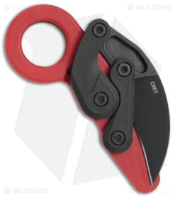CRKT Provoke Kinematic Morphing Karambit Knife Red (2.47" Black Stonewash) -CRKT Store CRKT Provoke Kinematic Red BHQ 177569 jr side