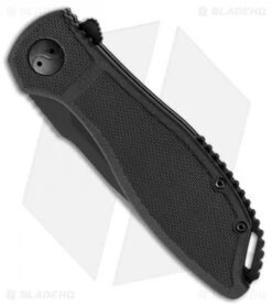 CRKT Prowess Drop Point Liner Lock Flipper Knife (3.36" Black Serr) K290KKS -CRKT Store CRKT Prowess DP black serr K290KXP BHQ 71239 er spine