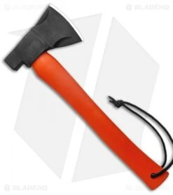 CRKT Johnson Chogan Hatchet 13.25" Axe - Orange GRN -CRKT Store CRKT RMJ Tactical Chogan Splitting Hatchet Orange Black BHQ 138975 jr side