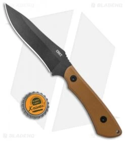 CRKT Ramadi Fixed Blade Knife Coyote G-10 (4.4" Black) -CRKT Store CRKT Ramadi Fixed Blade Coyote G 10 Handle Black BHQ 138977 jr bottlecap