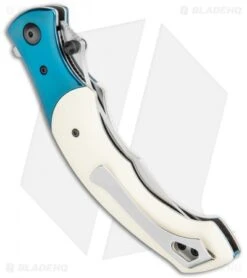 CRKT Ritual Spring Assisted Knife Ivory Micarta (4.5" Satin) 7471 -CRKT Store CRKT Ritual SA Ivory Micarta Satin 7471 BHQ 119367 jr side