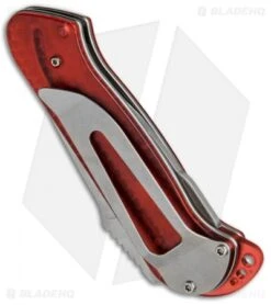 CRKT Rollock Pocket Knife Red Translucent (2.25" Polish) 5202R -CRKT Store CRKT Rollock Red Translucent Polish 5202R BHQ 68540 jr side