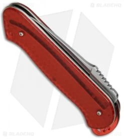 CRKT Rollock Pocket Knife Red Translucent (2.25" Polish Serr) 5212R -CRKT Store CRKT Rollock Red Translucent Polish Serr 5212R BHQ 68539 jr spine