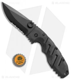 CRKT Ryan Seven Liner Lock Knife Black (3.375" Black Serr) 6813K -CRKT Store CRKT Ryan Seven LL Black Black Serr 6813K BHQ 75698 jr bottlecap