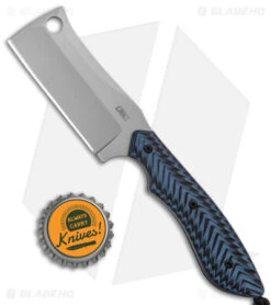 CRKT S.P.E.C Fixed Blade Knife Blue/Black G-10 (2.5" Bead Blast) -CRKT Store CRKT S.P.E.C. Fixed Blade Cleaver Blue Black G 10 BB BHQ 138971 jr bottlecap