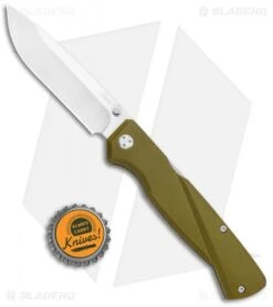 CRKT Steigerwalt Kova Front Lock Knife OD Green GFN (3.5" Satin) 6434 -CRKT Store CRKT Steigerwalt Kova Front Lock OD Green GRN Satin 6434 BHQ 126215 jr bottlecap