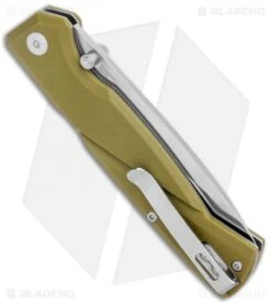 CRKT Steigerwalt Kova Front Lock Knife OD Green GFN (3.5" Satin) 6434 -CRKT Store CRKT Steigerwalt Kova Front Lock OD Green GRN Satin 6434 BHQ 126215 jr side