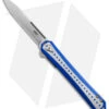 CRKT Stickler Liner Lock Assisted Flipper Knife Blue Aluminum (3.4" Satin)