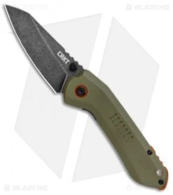 CRKT Schwarz Overland Frame Lock Knife OD Green G10 (2.99" Stonewash) 6280 -CRKT Store CRKT Swarz Overland FL OD Green G 10 Black SW 6280 BHQ 103632 jr