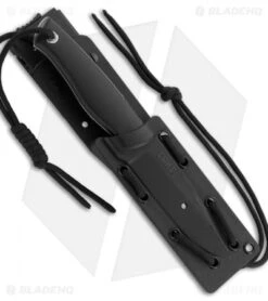 CRKT TSR Terzuola Survival Rescue Fixed Blade Knife Black GFN (4.3" Satin ) 2061 -CRKT Store CRKT T SR Terzuola survival rescue black GFN satin 2061 BHQ 51818 er spine