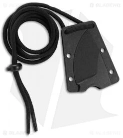 CRKT Schwarz Tailbone Fixed Blade Knife Orange Cord-Wrapped (2.4" SW) 2415 -CRKT Store CRKT Tailbone Fixed Black Orange Cord BHQ 119326 jr sheath