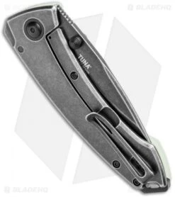 CRKT Tuna Frame Lock Blade HQ Exclusive Knife Natural G-10 (3.25" Smokewash D2) -CRKT Store CRKT Tuna FL Natural G 10 Smokewash 2520JKD2 BHQ 114002 jr side