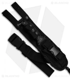 CRKT Ultima Tactical Fixed Blade Knife Black GFN (4.8" Gray Serr) 2125 -CRKT Store CRKT Ultima Tactical GFN Gray Serr 2125 BHQ 49845 jr sheath