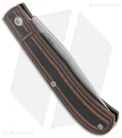 CRKT Rogers Venandi Slip Joint Knife Black/Brown G-10 (3.1" Bead Blast) -CRKT Store CRKT Venandi Layered Black Brown G 10 SJ BB BHQ 138968 jr side