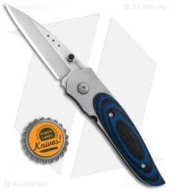 CRKT Viele Mini Wasp Liner Lock Knife Black/Blue G-10 (2.5" Bead Blast) 8001 -CRKT Store CRKT Viele Mini Wasp LL Black Blue G 10 BB 8001 BHQ 85976 jr bottlecap