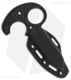 CRKT Tecpatl "Forged By War" Fixed Blade Push Dagger (3.3" Black) 2261 -CRKT Store CRKT tecpatl 2261 BHQ 51820 er sheath
