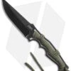 CRKT Tighe Breaker Fixed Blade Knife Green Paracord (4.25" Black Stonewash)1110