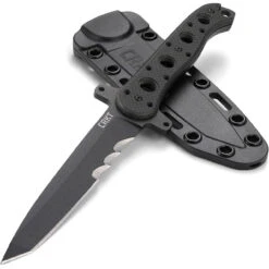 CRKT M16-FX Tanto CR13FX, 4.636" SK-5 Steel W/ Black Veff Serrated Blade, Black G10 Handle -CRKT Store M16 FX 3 12332.1579187131