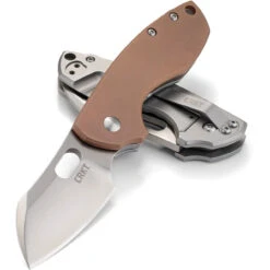 CRKT Pillar Framelock Copper CR5311CU, 2.382" 8Cr13MoV Plain Blade, Handle Has A Copper Front W/ 2Cr13 SS On The Back -CRKT Store Pillar Framelock Copper 3 58811.1579271019