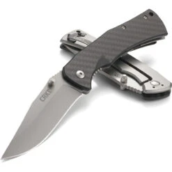 CRKT Xan Framelock CR2085, 3.666" 1.4116 Plain Blade, Carbon Fiber Black G10 Handle Base W/ Bead Blast Finish On The Back -CRKT Store Xan Framelock 3 48363.1579188946