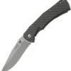 CRKT Xan Framelock CR2085, 3.666" 1.4116 Plain Blade, Carbon Fiber Black G10 Handle Base W/ Bead Blast Finish On The Back