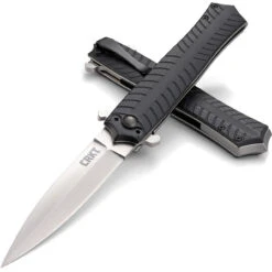 CRKT Xolotl Linerlock CR2265, 3.643" 1.4116 Plain Blade, Black G10 Handle -CRKT Store Xolotl Linerlock 3 58980.1579190596