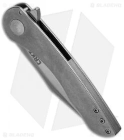 CRKT Jettison Frame Lock Flipper Knife (3.25" Stonewash) 6130 -CRKT Store ckrt jettison 6130 cm spine