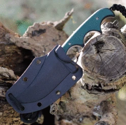 CRKT Minimalist Persian Neck Knife - Green Resin Fiber (2.76" 8Cr13MoV Bead Blast) 2379 -CRKT Store cr2379.2 23555.1628188692