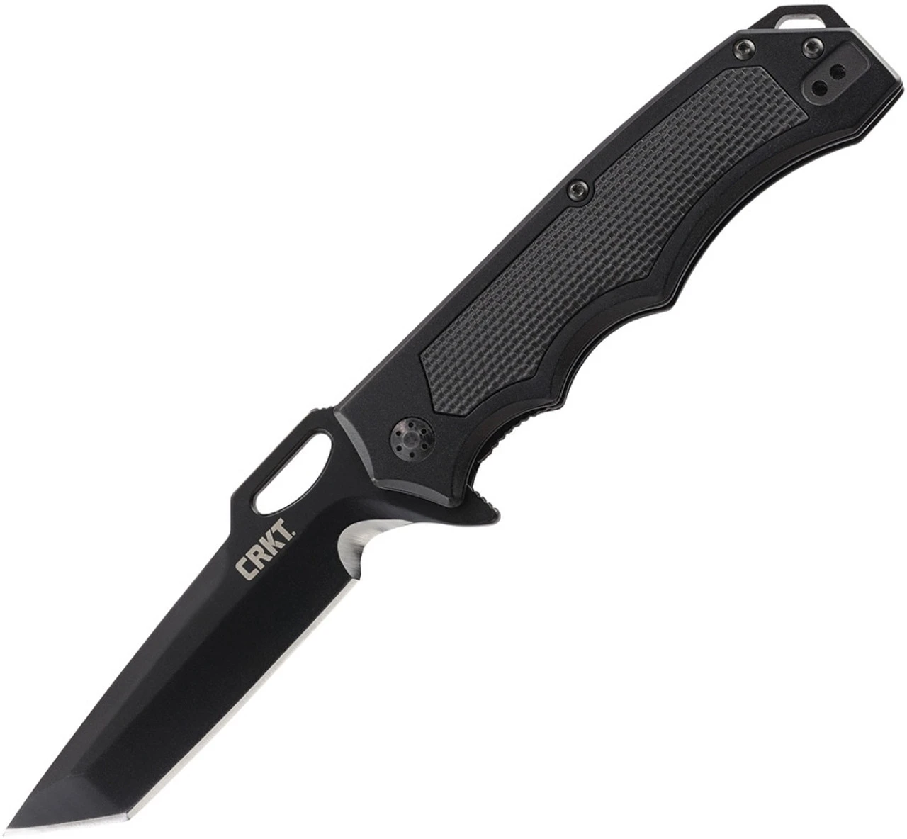 CRKT 7050 Septimo, 3.6" 8Cr13MoV Black Combo Blade, Aluminum Handles W/TPR Inserts 1 CRKT 7050 Septimo, 3.6" 8Cr13MoV Black Combo Blade, Aluminum Handles W/TPR Inserts