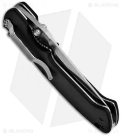 CRKT Crawford Kasper Liner Lock Knife (3.75" Satin Serr) 6783SZ -CRKT Store crkt 6783sz black folder serr crawford kasper side