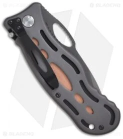 CRKT Lake Thunderbolt Liner Lock Knife (3.9" Gray Serr) 7133 -CRKT Store crkt 7132 thunderbolt back