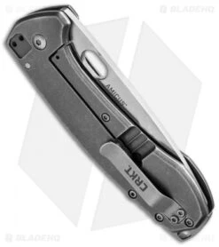 CRKT Vox Amicus Frame Lock Knife SS (3.375" Stonewash) 5445 -CRKT Store crkt amicus 5445 side cm