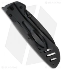 CRKT H.U.G. Halligan's Ultimate Gadget Frame Lock Knife (2.5" Black) 5570K -CRKT Store crkt black hug 5570k back