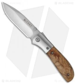 CRKT Carson M4-02W Knife W/ Burl Wood Handle (3.25" Satin Plain) M4-02