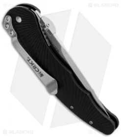 CRKT MJ Lerch Enticer Spring Assisted Knife (3.24" Satin Serr) 1061 -CRKT Store crkt lerch enticer 1061 side