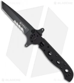 CRKT Carson M16-13SFG Special Forces Tanto Flipper Knife G-10 (3.5" Black Serr)