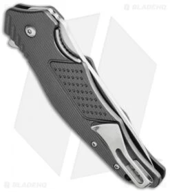 CRKT Ken Onion Outrage Liner Lock Knife Gray Aluminum (3.25" Satin) K320GXP -CRKT Store crkt outrage k320gxp side cm