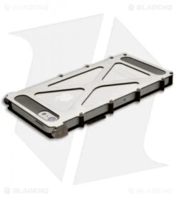 CRKT INoxCase Stainless Steel IPhone 5 Case 180Â° Cover INOX5S -CRKT Store inox inoxcase iphone5 stainless steel satin 180 inox5s back