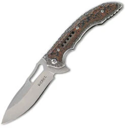 CRKT Small Fossil Folder, 8Cr13MoV, 2Cr13 Stainless With G-10 Overlay Handle