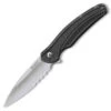 CRKT Columbia River Ripple, Stainless Grey Handle, Combo Edge