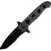 CRKT M16-14SF Special Forces, 4" AUS8 Combo Tanto Blade, Black Aluminum Handle