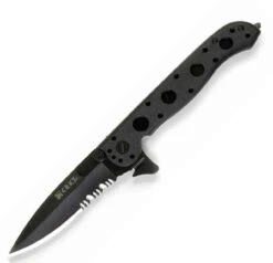 CRKT M16 Carson Design Folding Knife, Ti-Nitride Combo Blade, Zytel Handle